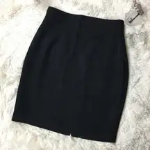 Vertigo Black Wool Blend Skirt