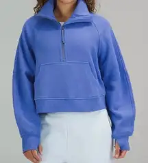 Lululemon Scuba Oversized Funnel Neck Half Zip Wild Indigo W3FJ6S size M/L