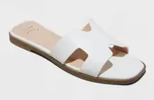 Women’s White Nina Slide Sandals