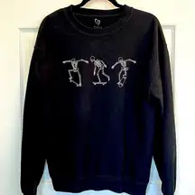 Full Tilt Skeleton Skateboarders Cozy and Comfy Gently Used Sweatshirt