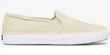 Beige Double Decker Canvas Washable Slip On Sneakers Size 10 US