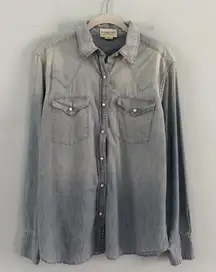 Vintage Denim & Supply Ralph Lauren Chambray Eagle Embroidered Long Sleeve