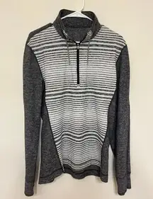Lululemon Mens half zip pullover striped