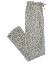 5 Below Gray Cheetah Plush Lounge Pants