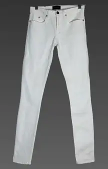 Theory‎ Billy Construction Twill White Skinny Jeans | Women's 25