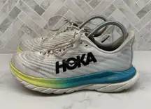 Hoka One One Mach 5 Running Sneakers Shoes White Blue ProFly+ Womens 8.5 8.5B