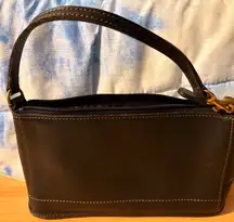 Vintage Coach Legacy Mini Zip Bag Black Leather C9C-9311 Made in USA