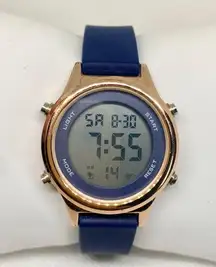 FMD women digital watch rose gold tone 32mm round case quartz running