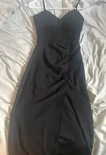 Black  Prom Dress with corset