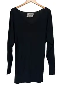 Anthropologie Deletta Black Dolman Sleeve Tunic Sz S