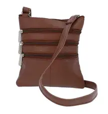 Nordstrom NEWAGE Crossbody Leather Sling Bag Brown