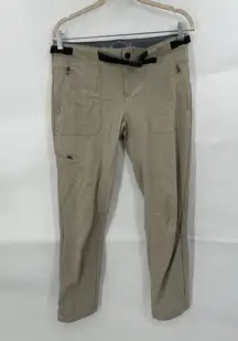 Mountain Hardwear Pant Women 4/30 Beige Khaki Straight Leg Gorpcore Outdoor Hike