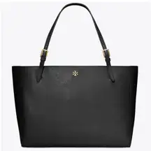 Tory Burch Black Saffiano Leather Tote Purse