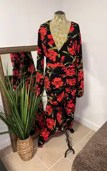 Boohoo Plus  Floral Maxi Dress