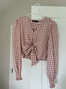 Nasty Gal Gingham Top
