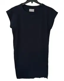 Everlane Womens Size Large The Long Weekend‎ Cotton Tank Dress Side Slit Black