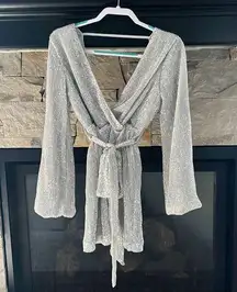 Hello Molly silver sparkly dress