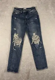 Pistola Presley High Rise Relaxed Roller Jeans In Eternal Destructed 27
