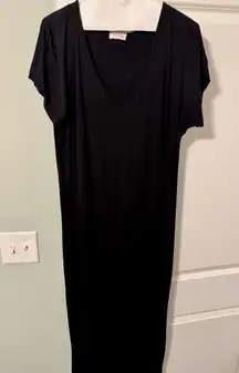 Black Pink Lily Dress Maxi