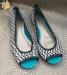 . Peep Toe Flats