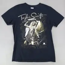 Taylor Swift‎ 2009 Fearless Concert Tour Womens Size Small T-Shirt Cotton Black