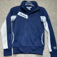 Columbia Panthers Full Zip Track Jacket‎ Womens Sm Pitt Embroidered Navy