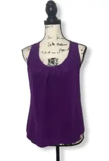 silk purple tank top