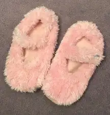 Fuzzy house slippers pink S/M