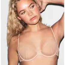 NWT SKIMS INVISIBLE UNLINED PLUNGE BRA MORGANITE 34DDD