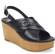 NEW GBG Los Angeles Dee Wedge Sandal Black