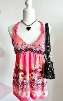 No Boundaries Floral Babydoll Top Vintage Y2K Coquette Cottagecore Medium