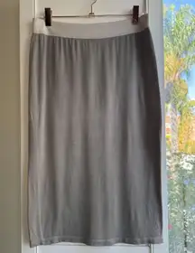 T Alexander Wang Jersey Stretch Knit Pencil Skirt in Taupe Grey size S