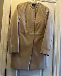 APT 9 khaki Long pea coat size small