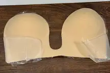 Deep plunge backless stick on strapless bra size A/B