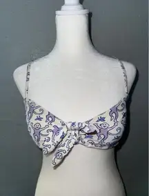 $136 New Roller Rabbit Monkey Mariza Bikini Top Medium