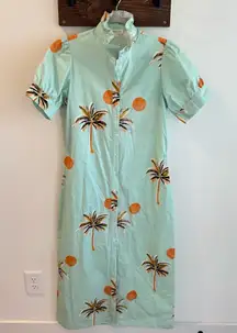 NWT Kathleen Maeve Palma Dress in Sun Coco Blue Medium