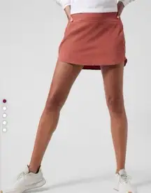 Athleta Run with it 14” Skort Rust Mini Skort