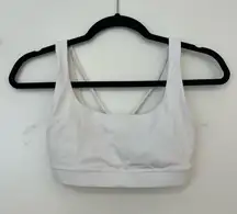 White Sports Bra XS