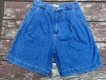 Faded Glory Womens High Waisted 100% Cotton Casual Denim Shorts/Jorts,Y2K|Size:4