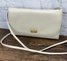 Stone Mountain‎ Cream Crossbody Wallet/Purse Gold Hardware With Check Book