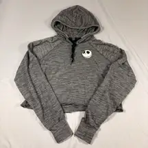 Nightmare Before Christmas Disney Hoodie Sweatshirt Jack Skellington M  Cropped