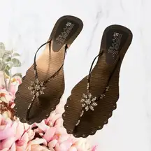 Diamond Embellished Sandals~ Made in Pakistan~ NWOT!