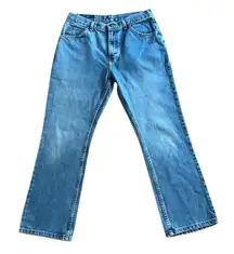 90s Vintage Gitano Jeans Mid Rise Straight Leg 30” waist Rigid blue denim