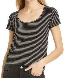 Frame DENIM Frame le high rise scoop tee size XS