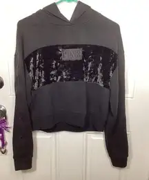 Victoria’s Secret PINK Crop Black Hoodie