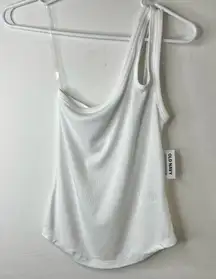 Old Navy NWT  UltraLite All-Day One Shoulder Cutout Tank Top (White) - XS