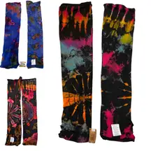 Bundle of Kathmandu Imports  Tie-Dye Arm and Hand Warmers Multiple Colors NWT