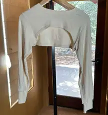 NWOT ECHT RIBBED HIGH CUT LONG SLEEVE CREAM SIZE MEDIUM