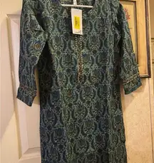 Kurta Pants With Dupatta and Shawl