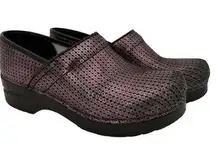 Dansko  XP 2.0 Lacy Leather Purple Professional Clog Size 38 / 8